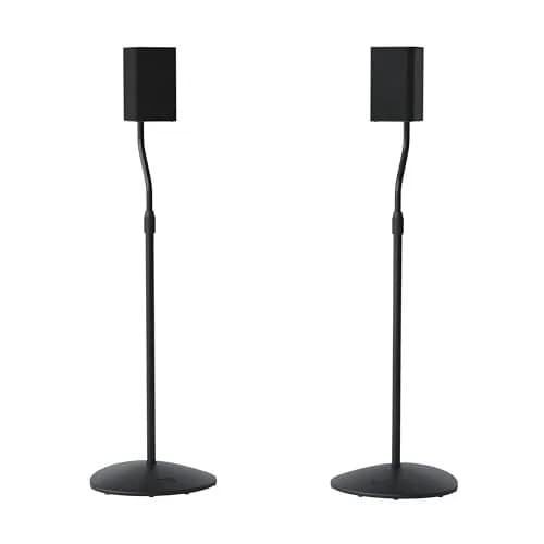 Sanus HTBS Adjustable Speaker Stands Pair for Satellite & Bookshelf Speakers – 28"-38" Height – Black thumbnail 1