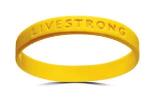 Live Strong Classic Yellow Silicone Bracelet | Adult Size, Individually Wrapped - main product image