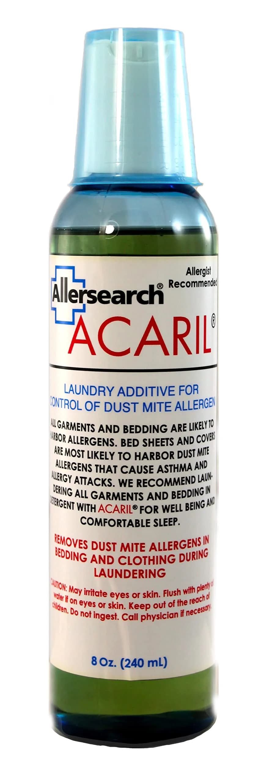 Allersearch ACARIL Laundry Additive 8 Oz | allergen removal safe for all fabrics