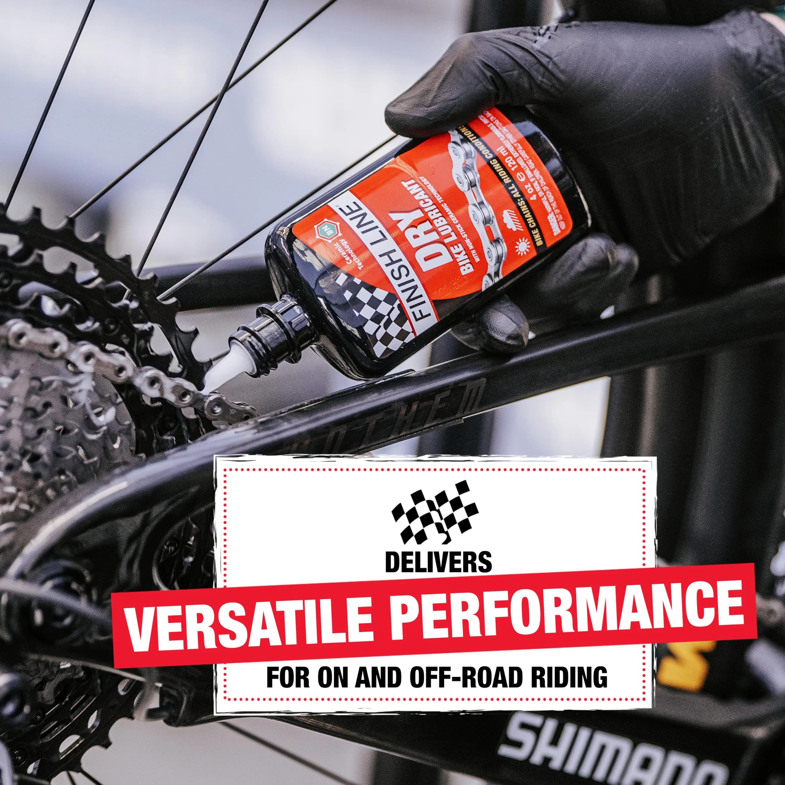 Finish Line Dry Chain Lubricant Ceramic Dry-Film 118ml (4 oz) | Dirt Repellent for Indian Roads - view 6