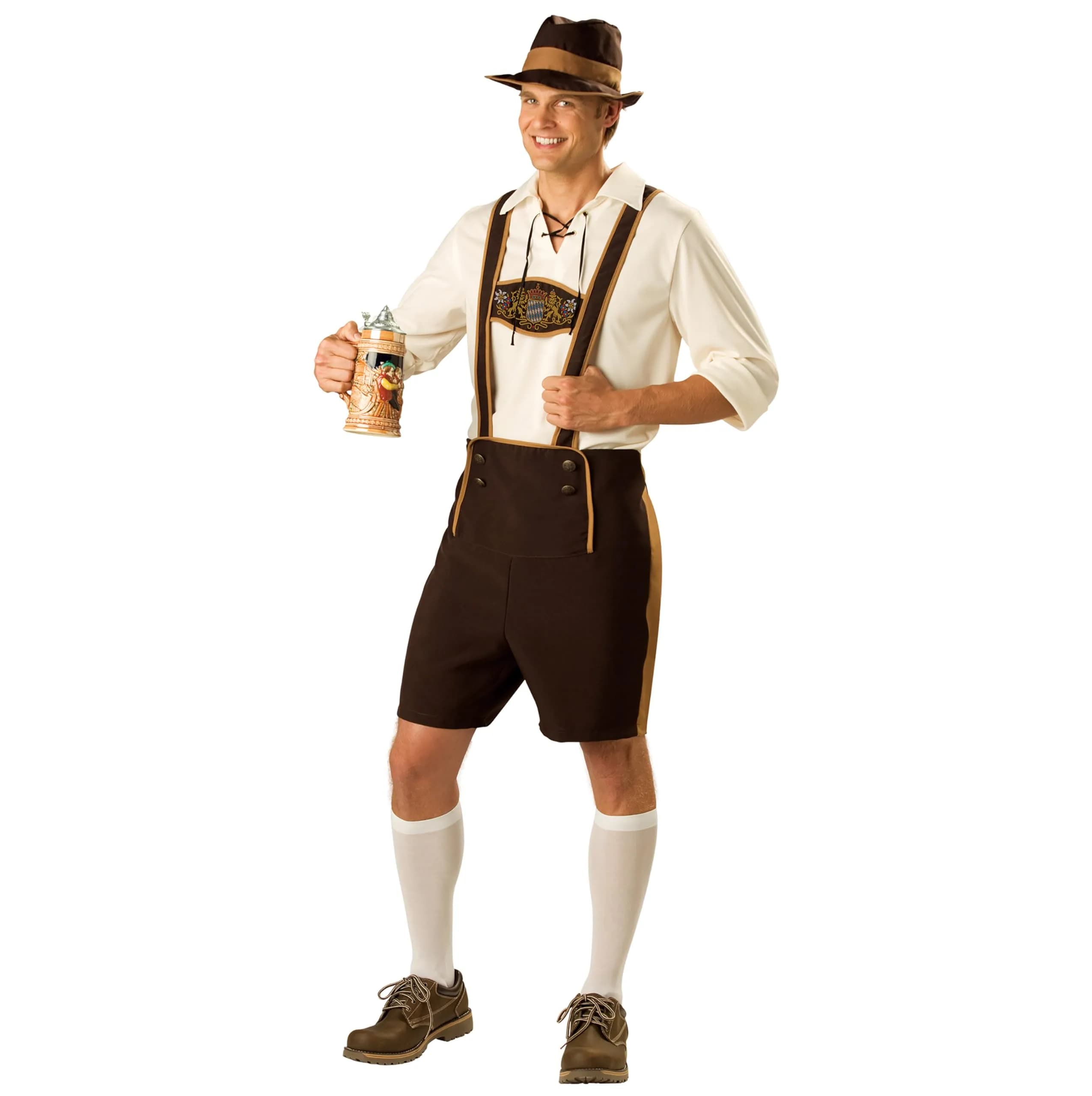 InCharacter Bavarian Guy Adult Costume, Large | Oktoberfest Ready — Large