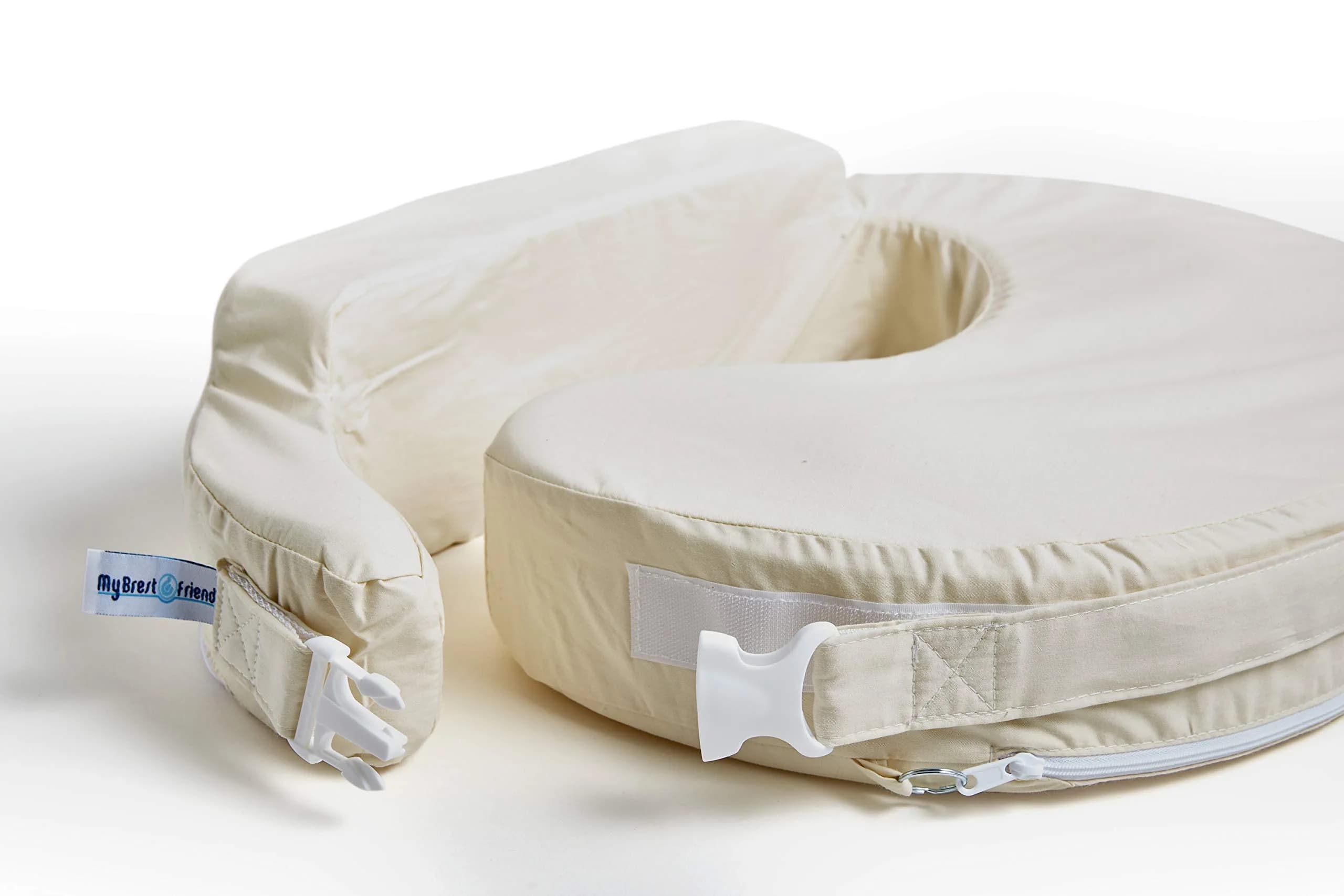 My Brest Friend Deluxe Organic 100% Cotton Nursing Pillow Cover | Breathable Fabric & Handy Pocket - view 2