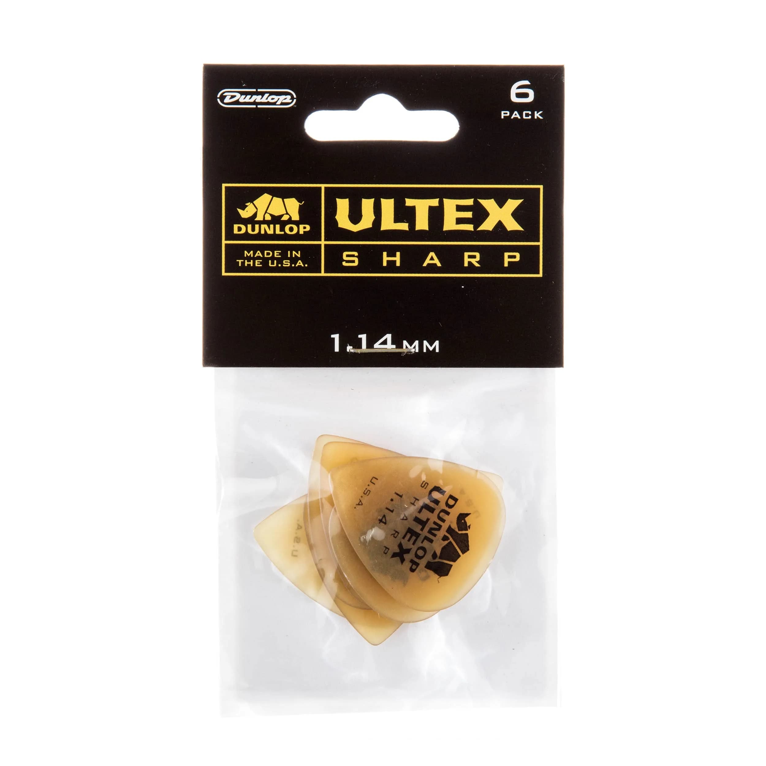 Jim Dunlop Ultex® Sharp Pick 1.14MM - 6 Pack thumbnail 3