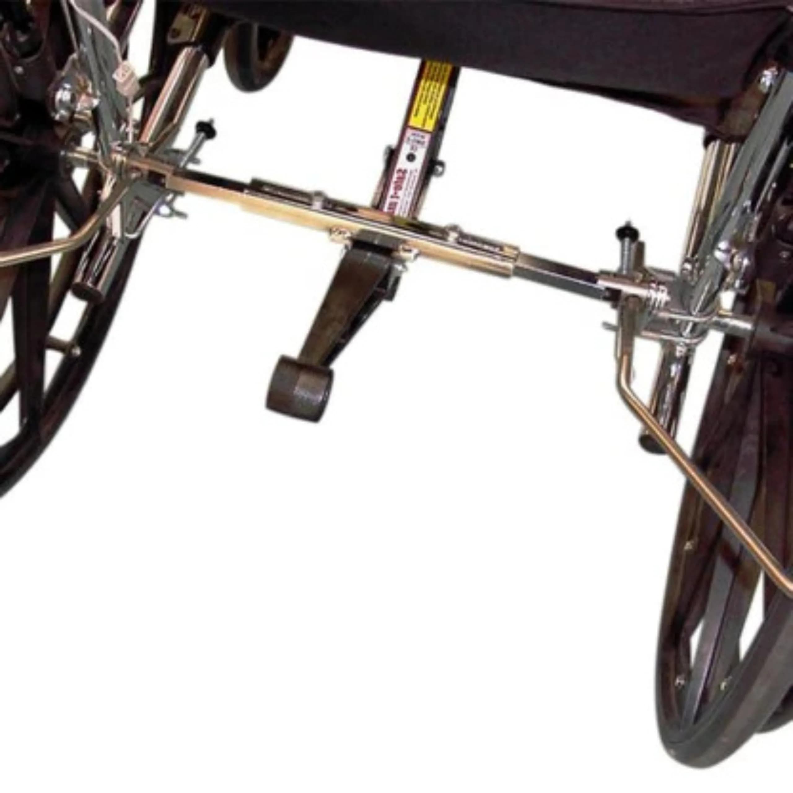 210 Innovations Safe-T Mate Wheelchair Anti-Rollback Device, Wide, 22" - 24" | Fall Prevention with Adjustable Height — Black