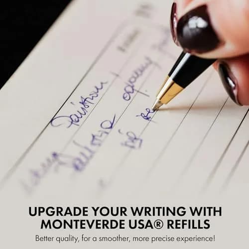 Monteverde Parker Style Ballpoint Refill, Medium, Black, 2 Pack | Smooth Ink for Luxury Pens thumbnail 4
