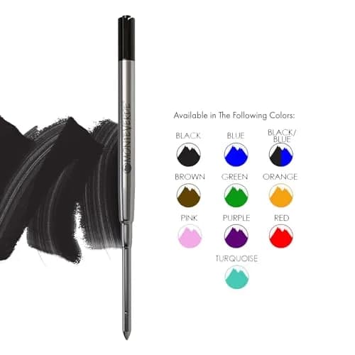 Monteverde Parker Style Ballpoint Refill, Medium, Black, 2 Pack | Smooth Ink for Luxury Pens thumbnail 3
