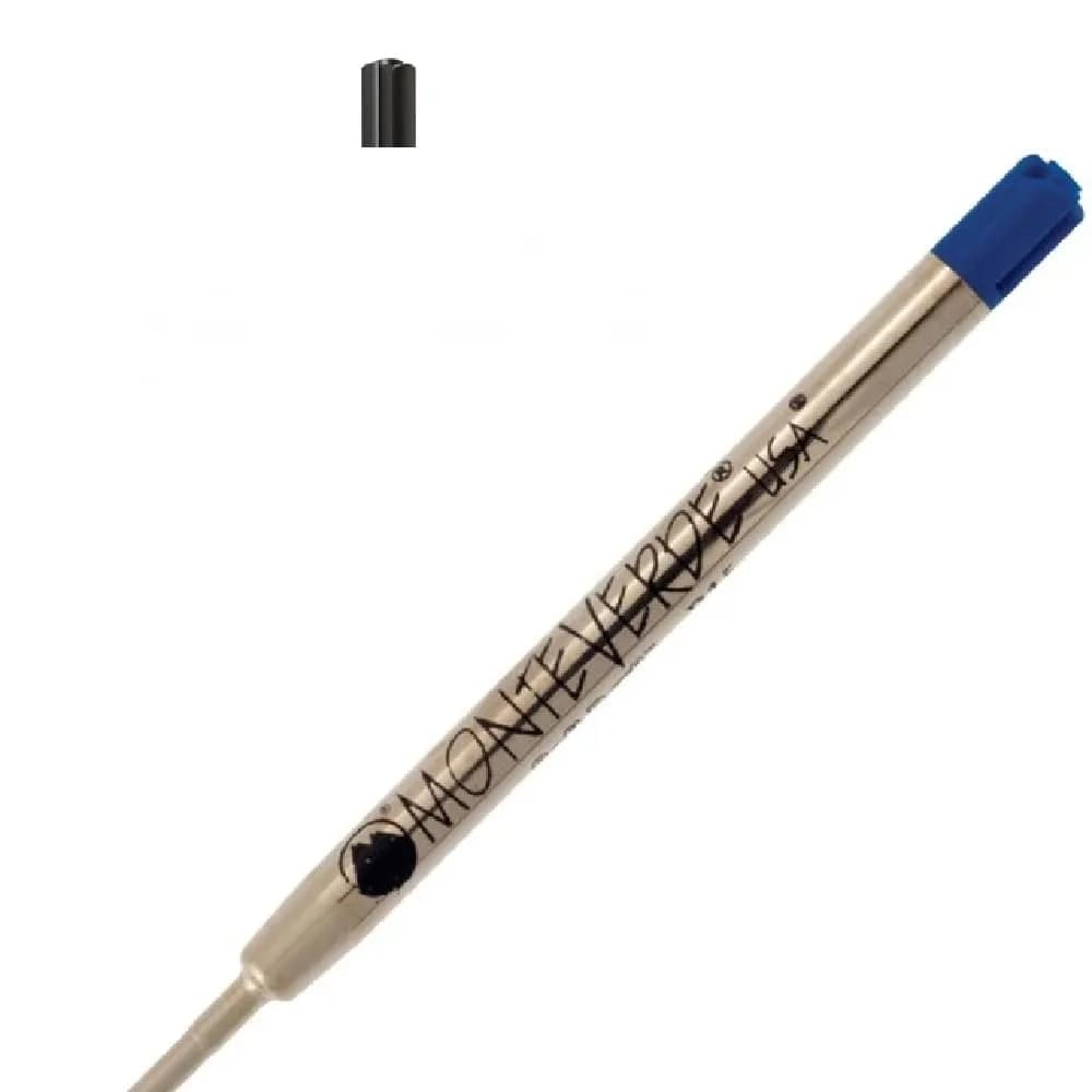 Monteverde Parker Style Ballpoint Refill Medium Blue 2 Pack | Smooth Ink, Precise Fit — Blue