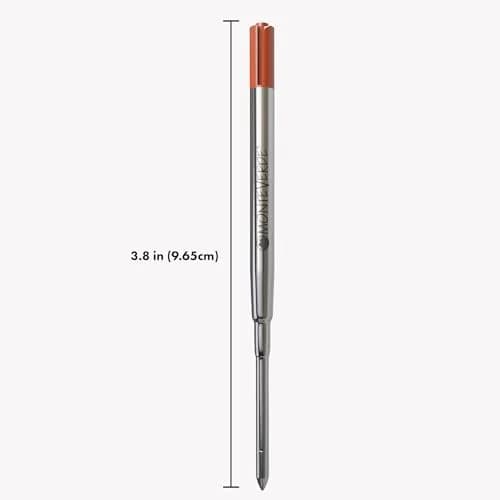 Monteverde Parker Style Ballpoint Refill Medium Brown 2 Pack | Compatible with Parker, Conklin, Schmidt, Retro51 thumbnail 2