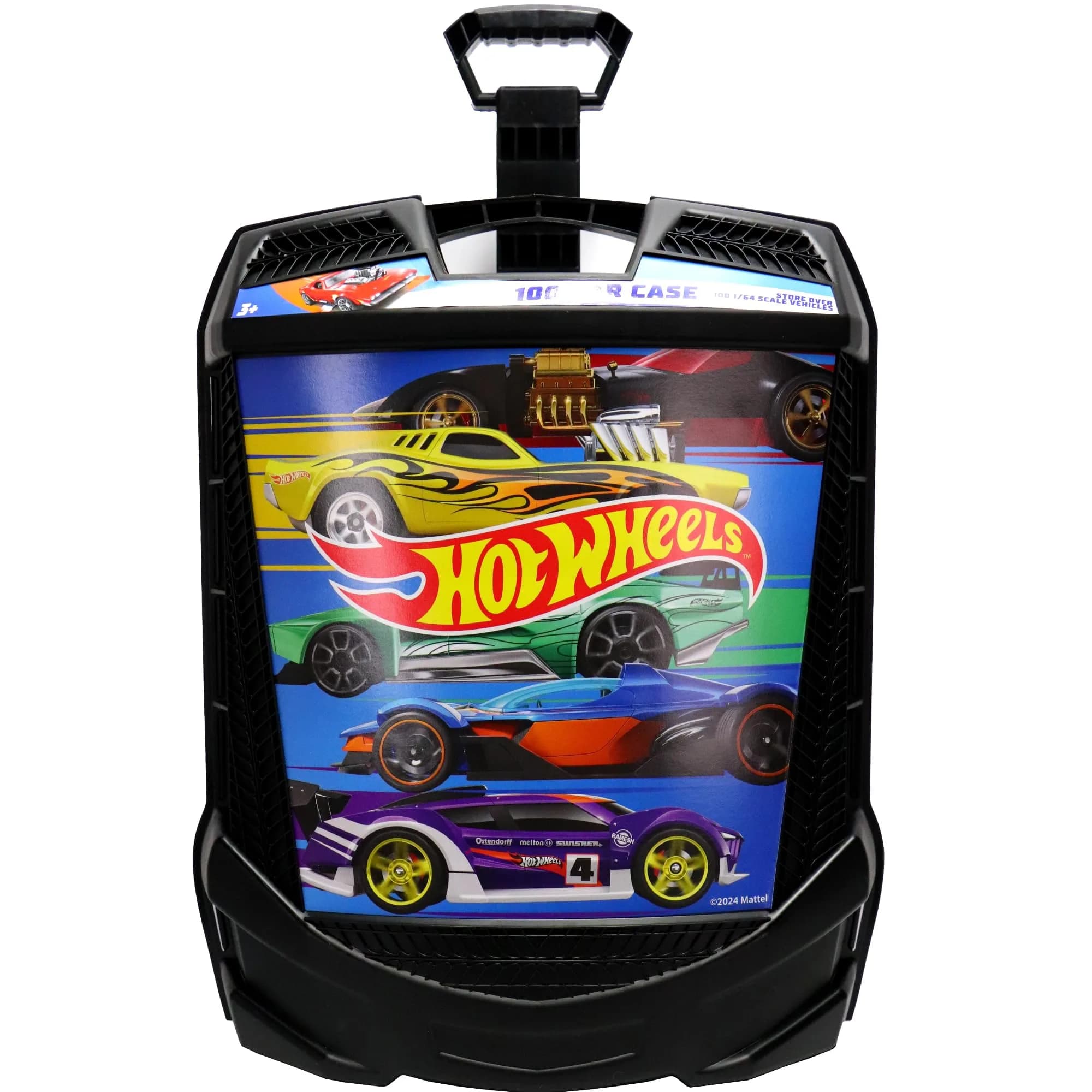 Tara Toys Hot Wheels 100 Car Carry Roller Storage Case with Handle | Portable Toy Vehicle Organizer - view 2