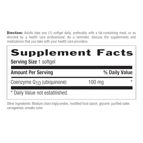 Country Life Vegan CoQ10 100 mg | Supports Heart & Cell Energy, 120 Softgels, Gluten-Free thumbnail 4