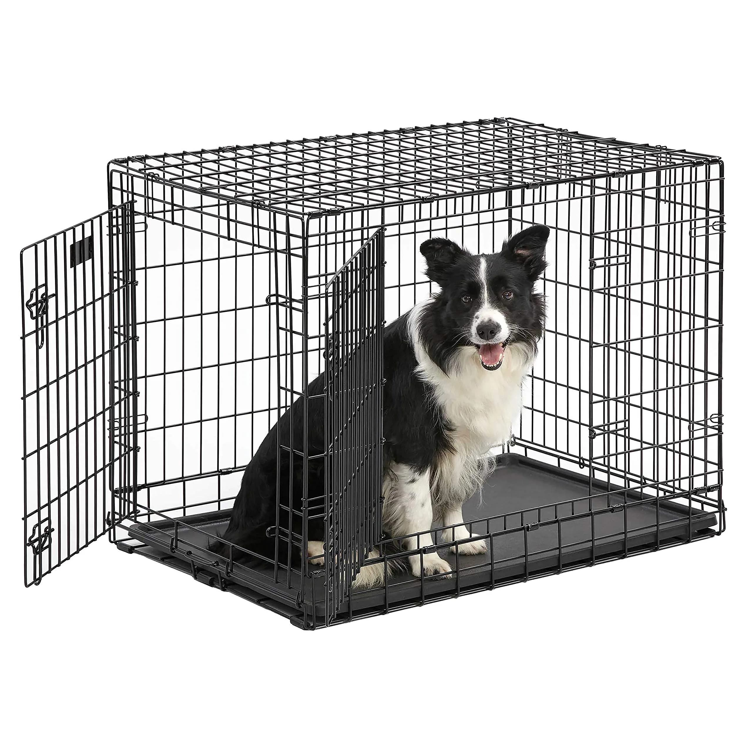 MidWest Homes for Pets Ultima Pro 36-Inch Dog Crate | Heavy-Duty Steel Double Door Pet Cage for Medium to Large Breeds