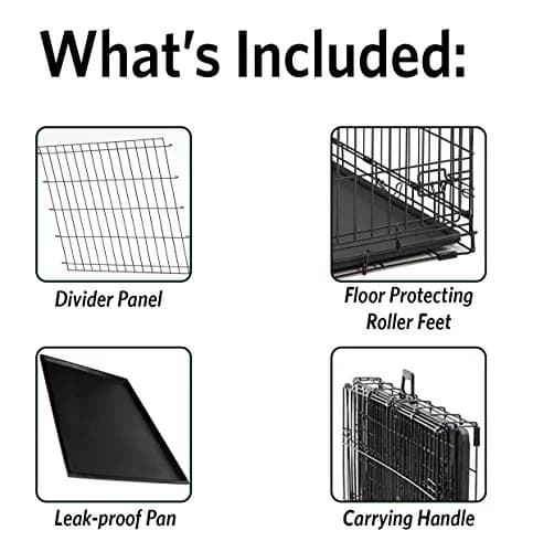 MidWest Homes for Pets Ultima Pro 36-Inch Dog Crate | Heavy-Duty Steel Double Door Pet Cage for Medium to Large Breeds thumbnail 3