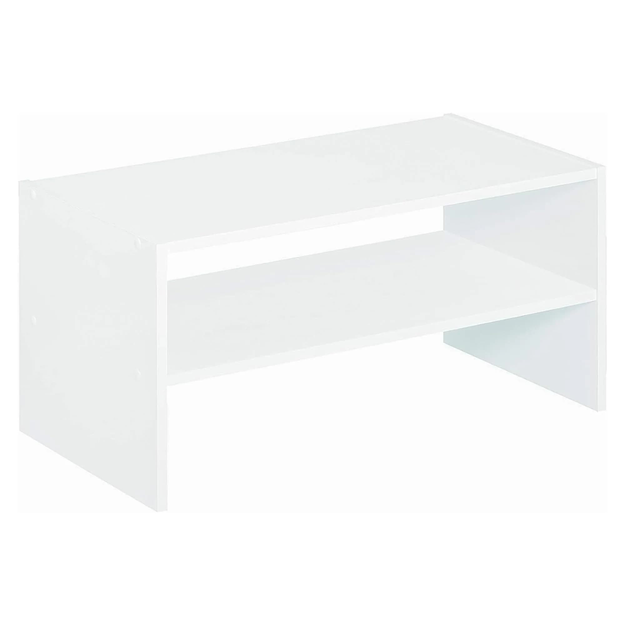 ClosetMaid #8993 Stackable 24in. Wide Horizontal Organizer, White | Space-Saving Shoe & Clothing Storage