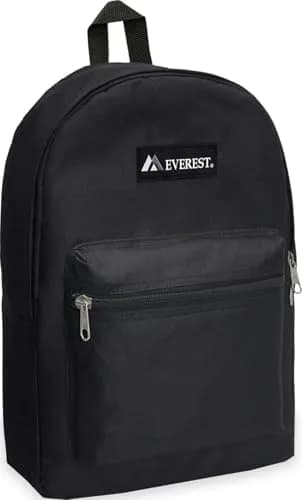 Everest Basic Backpack 15" Black 13.9 L (0.47 cu ft) | Lightweight Polyester for Daily Use thumbnail 1