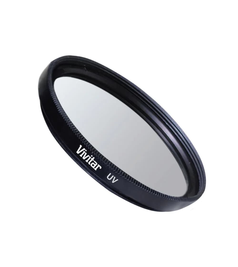 Vivitar UV77 77mm Camera Lens Filter | UV Protection & Sharpness Enhancement — Black