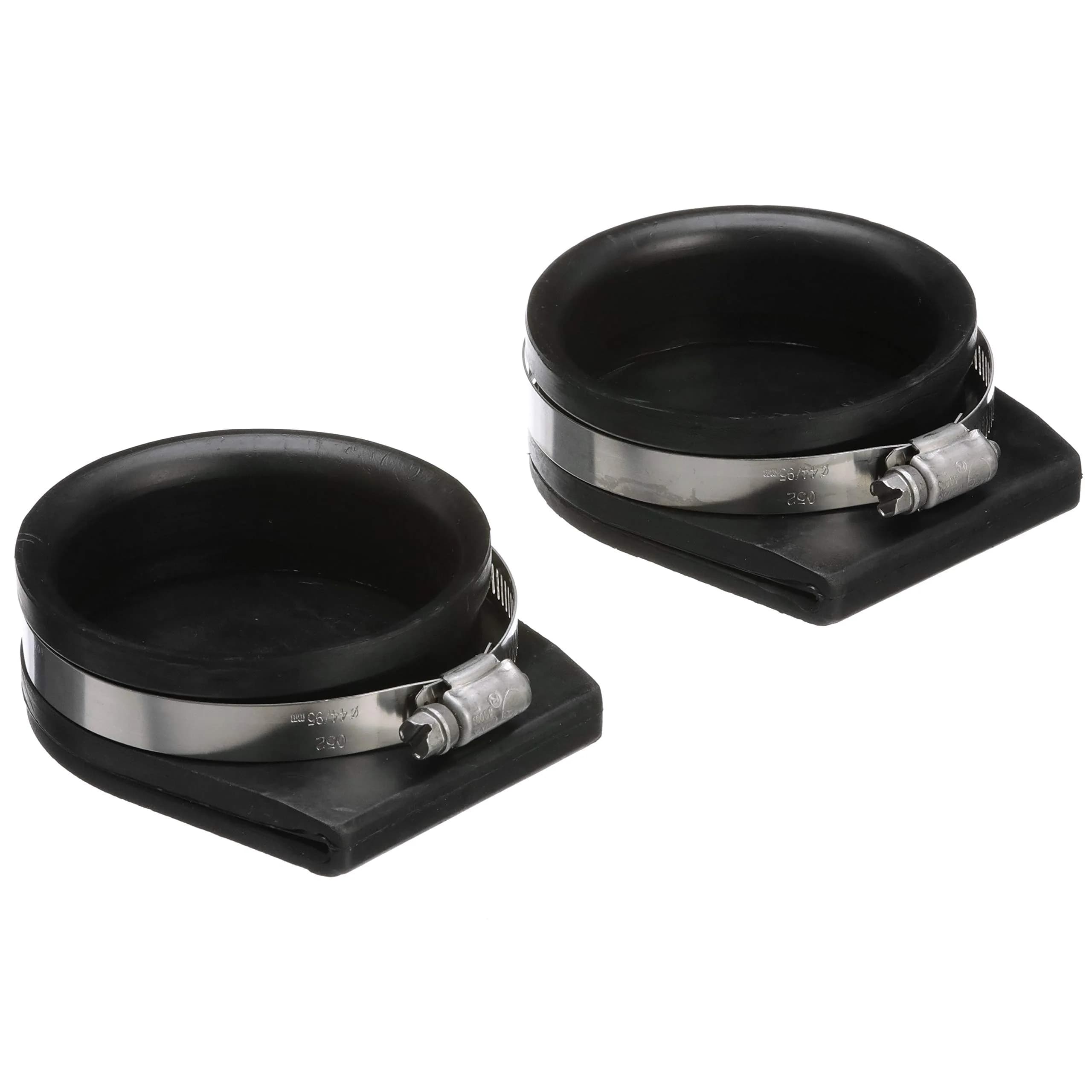 Seachoice Exhaust Guard Covers, Fits 4 in. OD Pipe, Black Rubber with Stainless Steel Hose Clamp | Marine-Grade Weather-Resistant