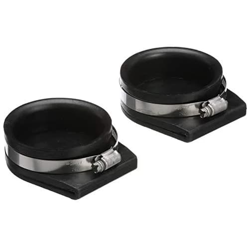Seachoice Exhaust Guard Covers, Fits 4 in. OD Pipe, Black Rubber with Stainless Steel Hose Clamp | Marine-Grade Weather-Resistant thumbnail 1
