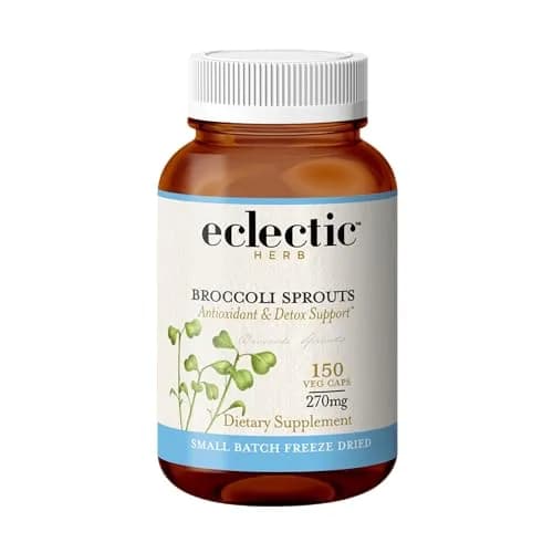 ECLECTIC INSTITUTE Organic Broccoli Sprouts Capsules 150 CT | Antioxidants & Cellular Support thumbnail 1
