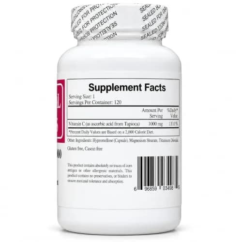 Ecological Formulas Vitamin C-1000 Capsules 120 Count | High Potency, Gluten-Free, Adult Dietary Supplement thumbnail 2