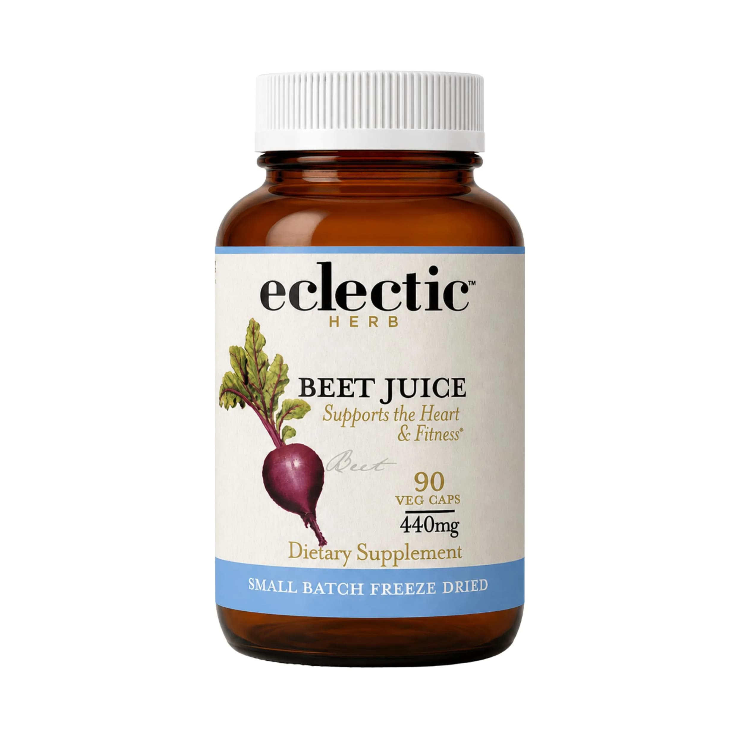 ECLECTIC INSTITUTE Organic Beet Juice Capsules 90 CT | Supports Heart & Circulatory Health - main product image