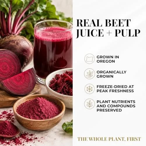 ECLECTIC INSTITUTE Organic Beet Juice Capsules 90 CT | Supports Heart & Circulatory Health thumbnail 5