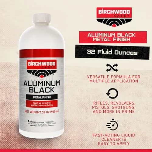 Birchwood Casey Aluminum Black Touch-Up 946ml (32 Fl Oz) | Restores Scratched Aluminum Parts thumbnail 2