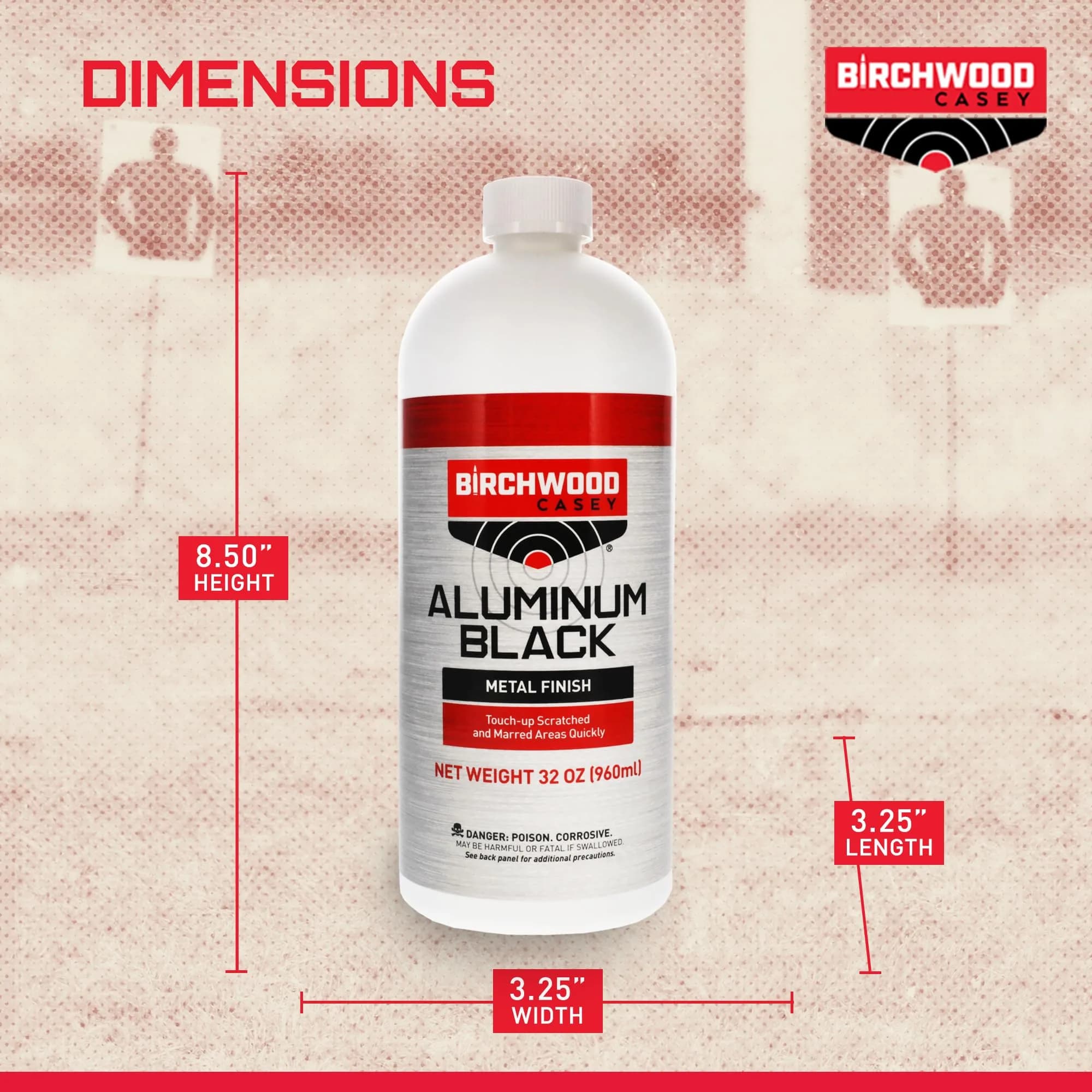 Birchwood Casey Aluminum Black Touch-Up 946ml (32 Fl Oz) | Restores Scratched Aluminum Parts - view 3