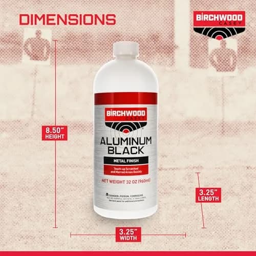 Birchwood Casey Aluminum Black Touch-Up 946ml (32 Fl Oz) | Restores Scratched Aluminum Parts thumbnail 3