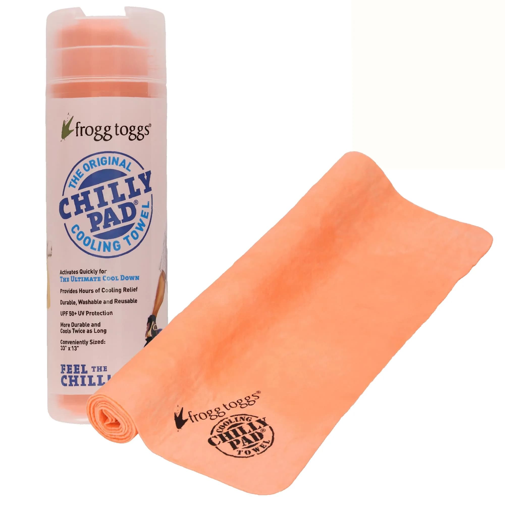 FROGG TOGGS Chilly Pad Cooling Towel 81cm x 33cm (32" x 13") | Instant Cooling Relief for Hot Weather