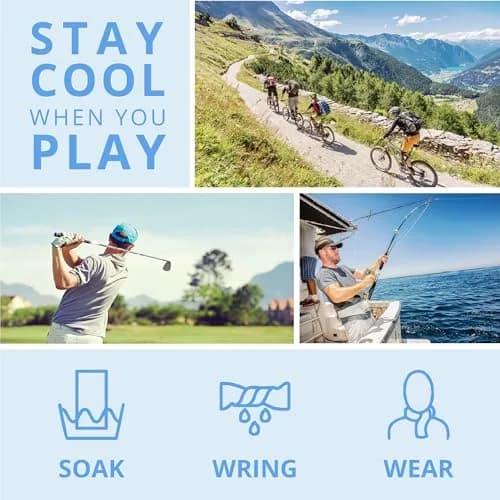FROGG TOGGS Chilly Pad Cooling Towel 81cm x 33cm (32" x 13") | Instant Cooling Relief for Hot Weather thumbnail 7