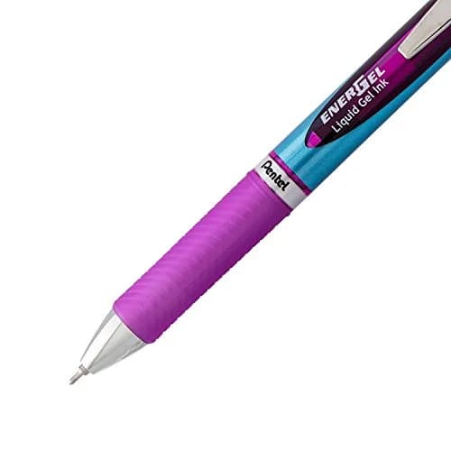 Pentel EnerGel RTX Retractable Gel Pen 0.7mm Medium Violet Ink, 2-Pack | Smooth Writing & Fast Dry thumbnail 4