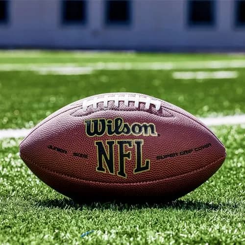 Wilson NFL Super Grip Composite Football - Junior Size, Brown | Official NFL Lacing thumbnail 4