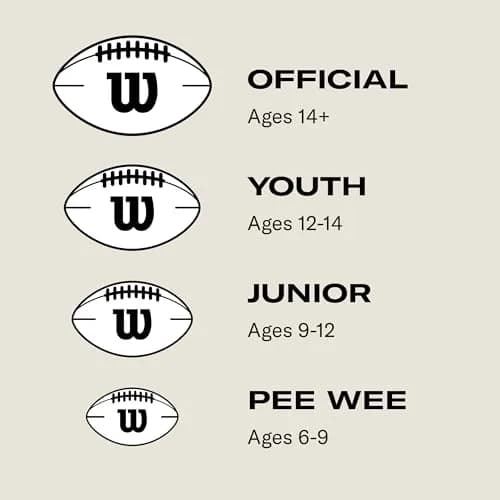 Wilson NFL Super Grip Composite Football - Junior Size, Brown | Official NFL Lacing thumbnail 5