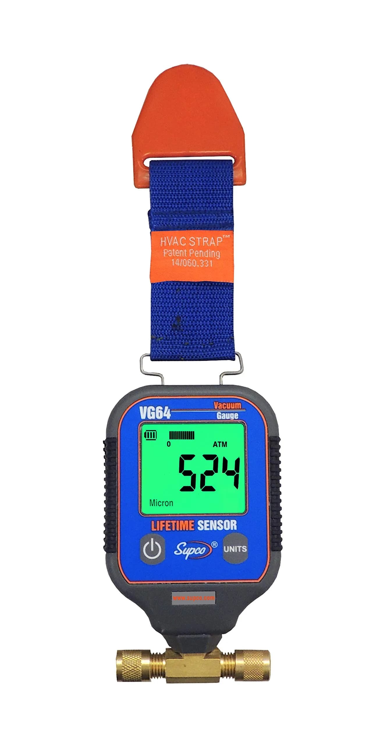 Supco VG64 Digital Vacuum Gauge 0-12000 Microns | HVAC & Industrial Pressure Measurement - main product image