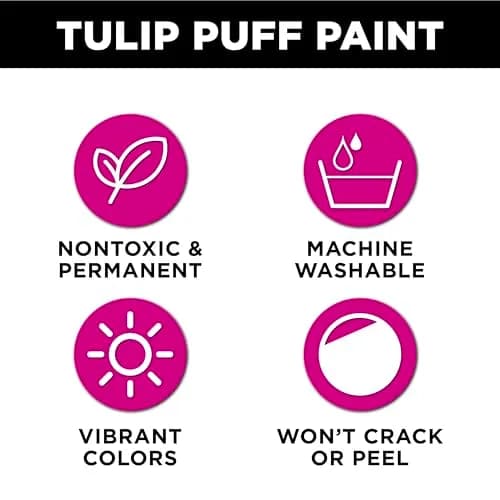 Tulip Puff Fabric Paint Shiny 'Lectric Lime 118ml (4 fl oz) | Permanent Craft Paint for Clothes, DIY Projects thumbnail 3