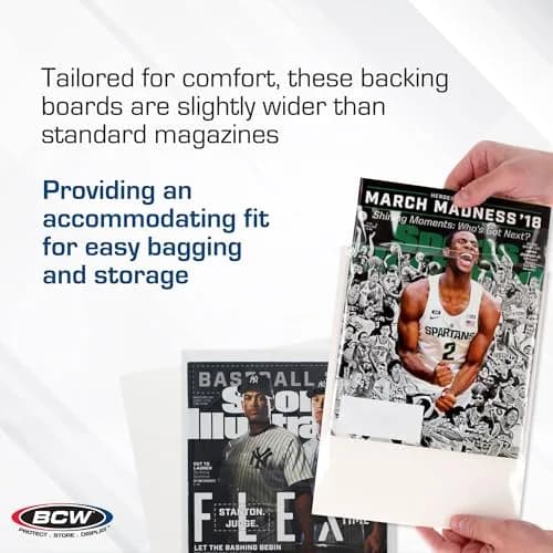 BCW Magazine Backing Boards 8.5 x 11 Inches Acid-Free 100 Count | Premium Archival Support thumbnail 4