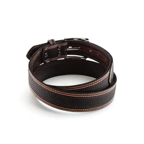 ARIAT Men's Two-Tone Oiled Leather Belt with Reinforced Holes, Brown, 36 | Durable Western Style Accessory thumbnail 4