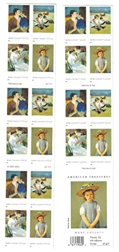 United States Postal Service Mary Cassatt American Treasures Booklet 20 Stamps | 20 Stamps (0.01 lb) thumbnail 1