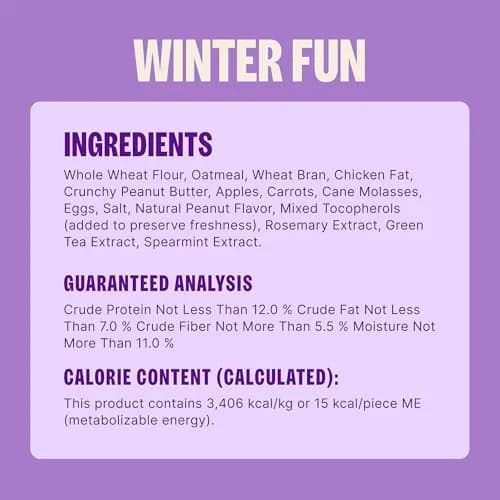 Old Mother Hubbard Winter Fun P-Nuttier Dog Biscuits 16 oz | Natural Seasonal Holiday Treat thumbnail 6