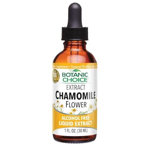 Botanic Choice Chamomile Flower Alcohol Free Liquid Extract 1 Fl Oz | Calming Herb for Relaxation thumbnail 1