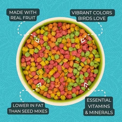 ZuPreem FruitBlend Parakeet & Budgie Food 4.54 kg (10 lb) | Complete Nutrition for Small Birds thumbnail 4