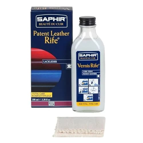 SAPHIR Vernis Rife Patent Leather Cleaner 100ml (3.3 Fl Oz) | Restores Shine & Protects Against Cracking thumbnail 1