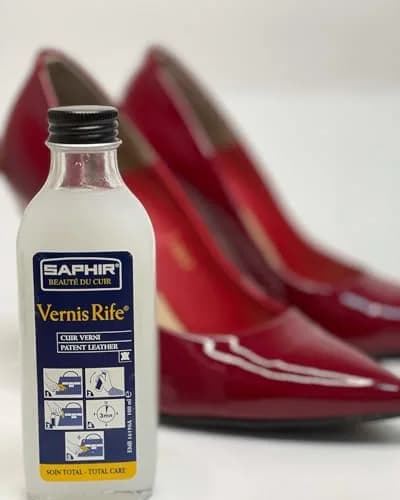 SAPHIR Vernis Rife Patent Leather Cleaner 100ml (3.3 Fl Oz) | Restores Shine & Protects Against Cracking thumbnail 2