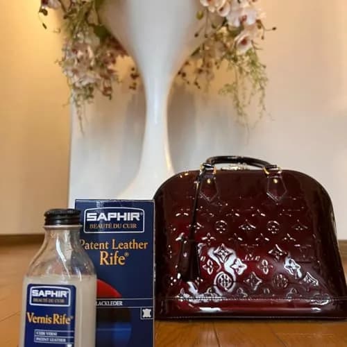 SAPHIR Vernis Rife Patent Leather Cleaner 100ml (3.3 Fl Oz) | Restores Shine & Protects Against Cracking thumbnail 3