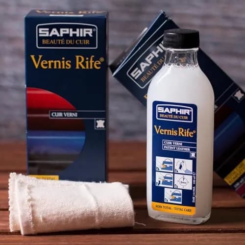 SAPHIR Vernis Rife Patent Leather Cleaner 100ml (3.38 Fl Oz) | Cleans, Shines, Protects Against Cracking thumbnail 4