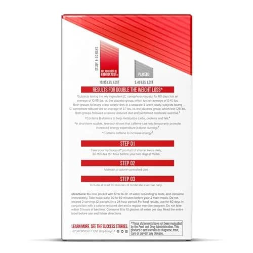 Hydroxycut Drink Mix Wildberry Blast 21 Stick Packs | Metabolism & Energy Support with Caffeine thumbnail 7