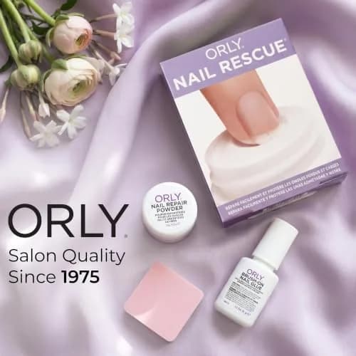Orly Nail Rescue Kit | Repairs Cracked, Broken Nails | Compact Kit with Nail Glue, Powder & Buffer for Flawless Nails thumbnail 4