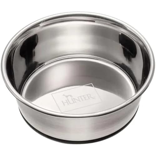 Hunter Stainless Steel Dog Bowl - 2700 ML | Non-Slip, Dishwasher Safe, Medium thumbnail 1
