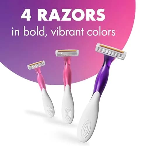 BIC Soleil 3 Scented Disposable Razors for Women, 4-Pack | 3-Blade Shave with Vitamin E Strip thumbnail 4