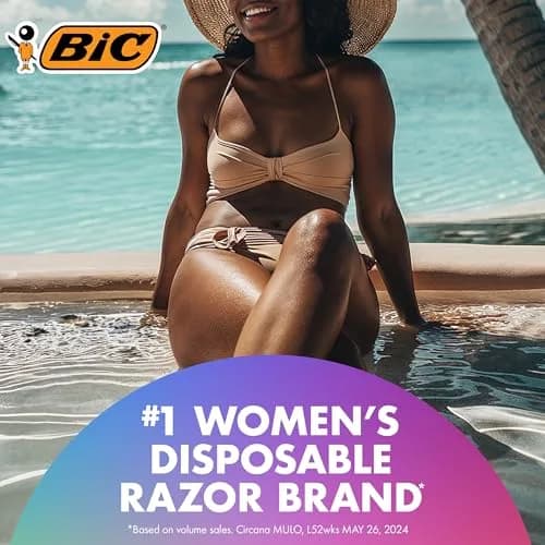 BIC Soleil 3 Scented Disposable Razors for Women, 4-Pack | 3-Blade Shave with Vitamin E Strip thumbnail 2